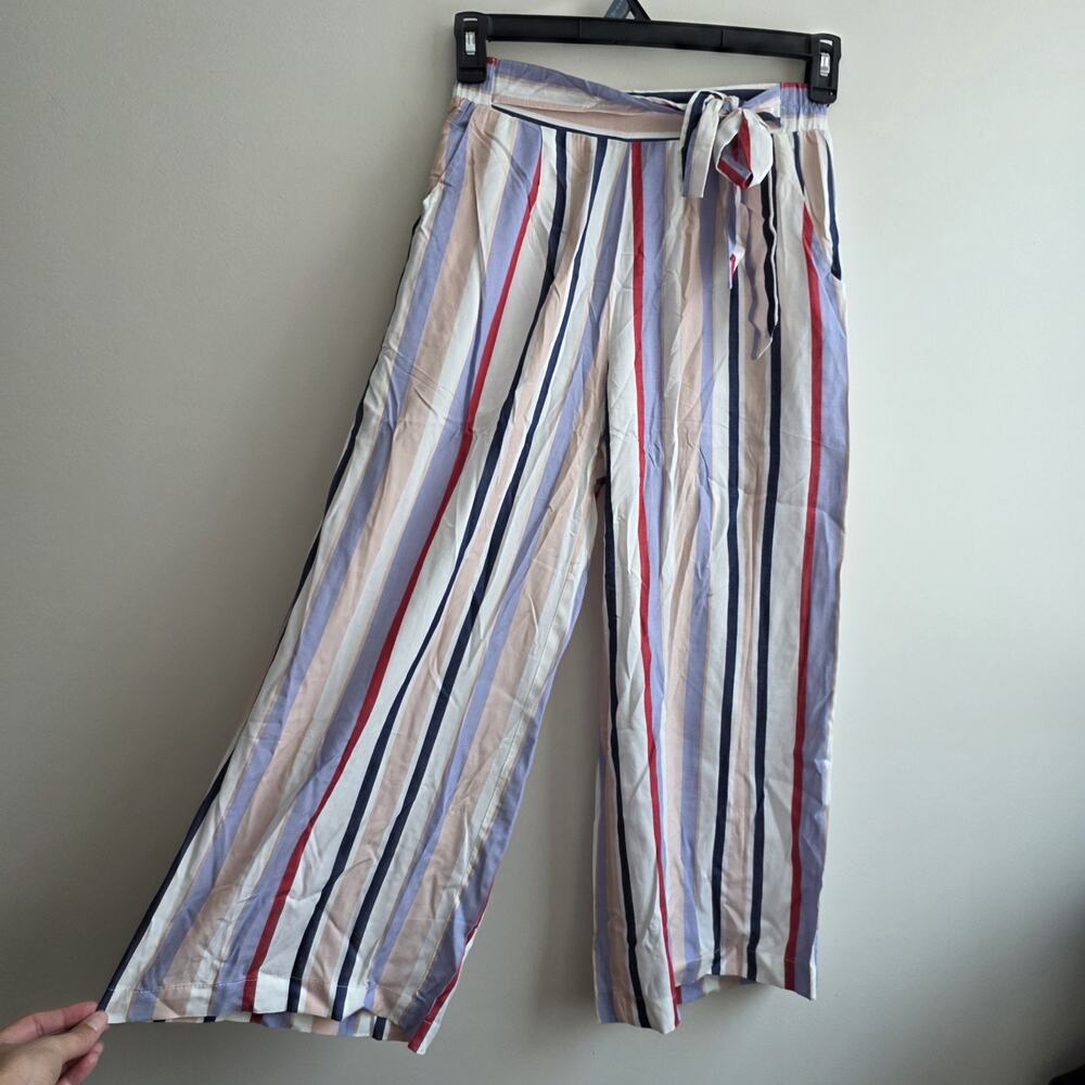Miss Me Multicolor Striped Wide Leg Pants Womens Size S NWT Dopamine Maximalist